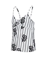 Women's Concepts Sport White San Francisco Giants Reel Allover Print Tank Top and Shorts Sleep Set