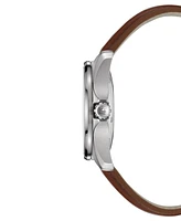 Certina Men's Swiss Automatic Ds Action Brown Leather Strap Watch 41mm