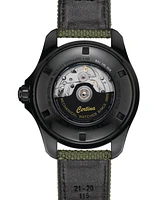 Certina Men's Swiss Automatic Ds Action Gmt Green Synthetic Strap Watch 43mm