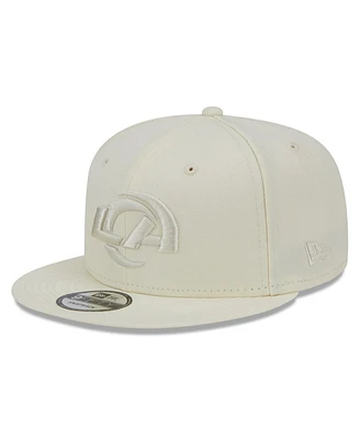 Men's New Era Cream Los Angeles Rams Color Pack 9FIFTY Snapback Hat