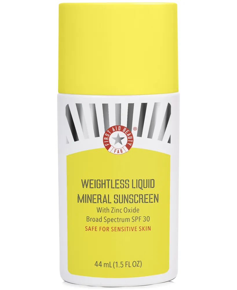 First Aid Beauty Weightless Liquid Mineral Sunscreen Spf 30, 1.5 oz.