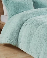 Intelligent Design Malea Shaggy Faux-Fur 3-Pc. Comforter Set, Full/Queen