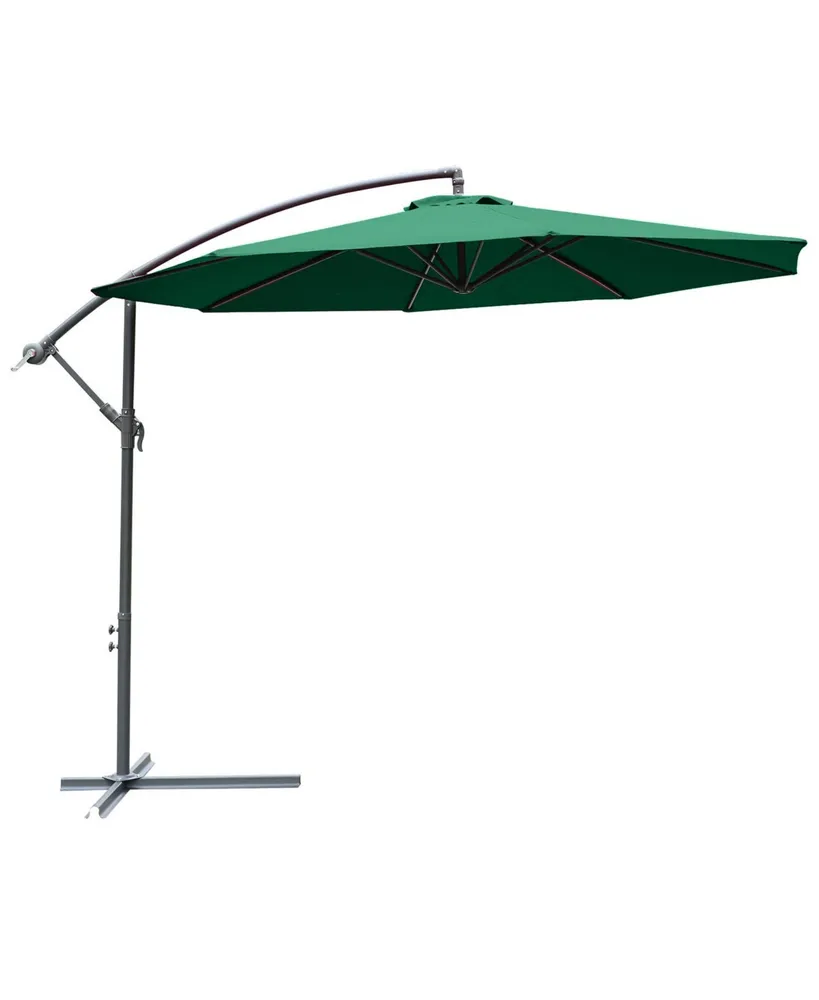 10' Cantilever Hanging Tilt Offset Patio Umbrella
