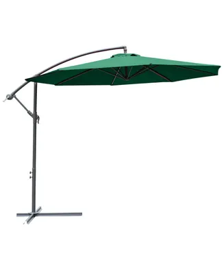 10' Cantilever Hanging Tilt Offset Patio Umbrella