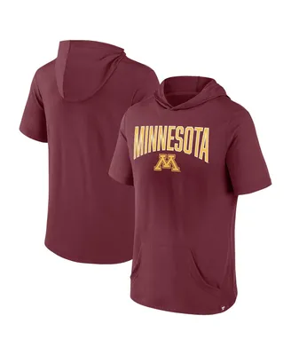 Men's Fanatics Maroon Minnesota Golden Gophers Outline Lower Arch Hoodie T-shirt