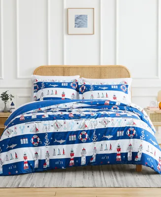 Southshore Fine Linens Atlantic Oversized Reversible 3-Pc. Comforter Set, King