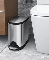 simplehuman 10 Liter Butterfly Lid Bathroom Trash Can