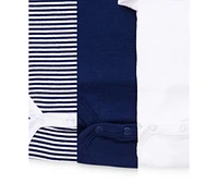 Little Me Baby Boys Sailboat Short Sleeved Bodysuits, Pack of 3