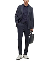 Boss by Hugo Men's Micro-Patterned Performance Slim-Fit Blazer