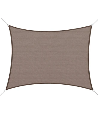 20' x 13' Recgle Outdoor Patio Portable Shade Canopy Sun Sail