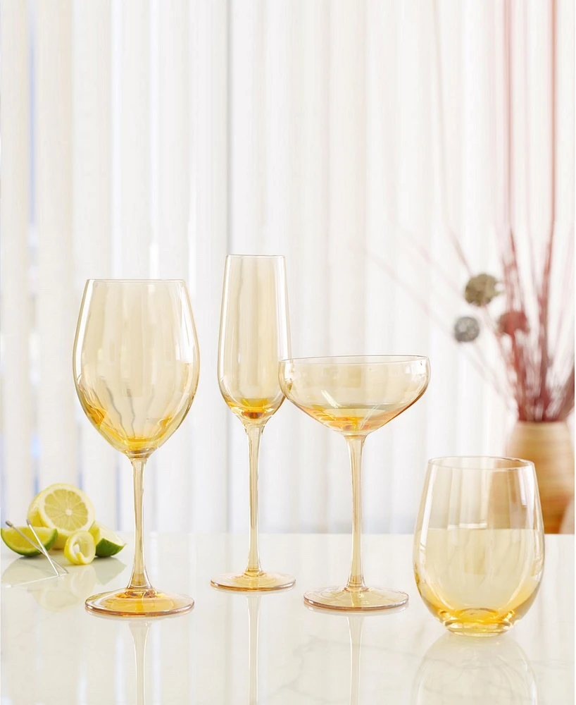 Carnival Coupe 13 oz Glasses, Set of 4