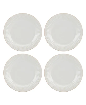 Lenox French Perle Groove Dinner Plates, Set Of 4