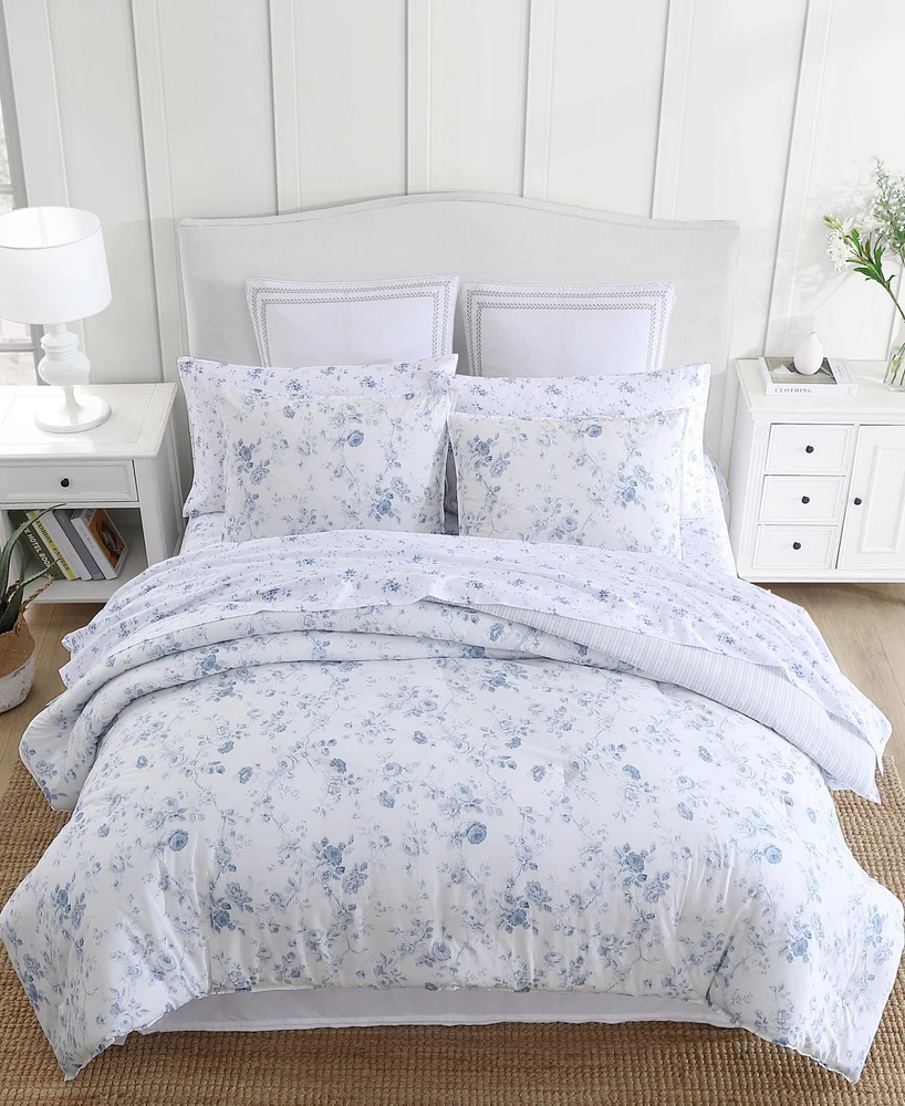Laura Ashley Belinda Cotton Reversible Piece Comforter Set