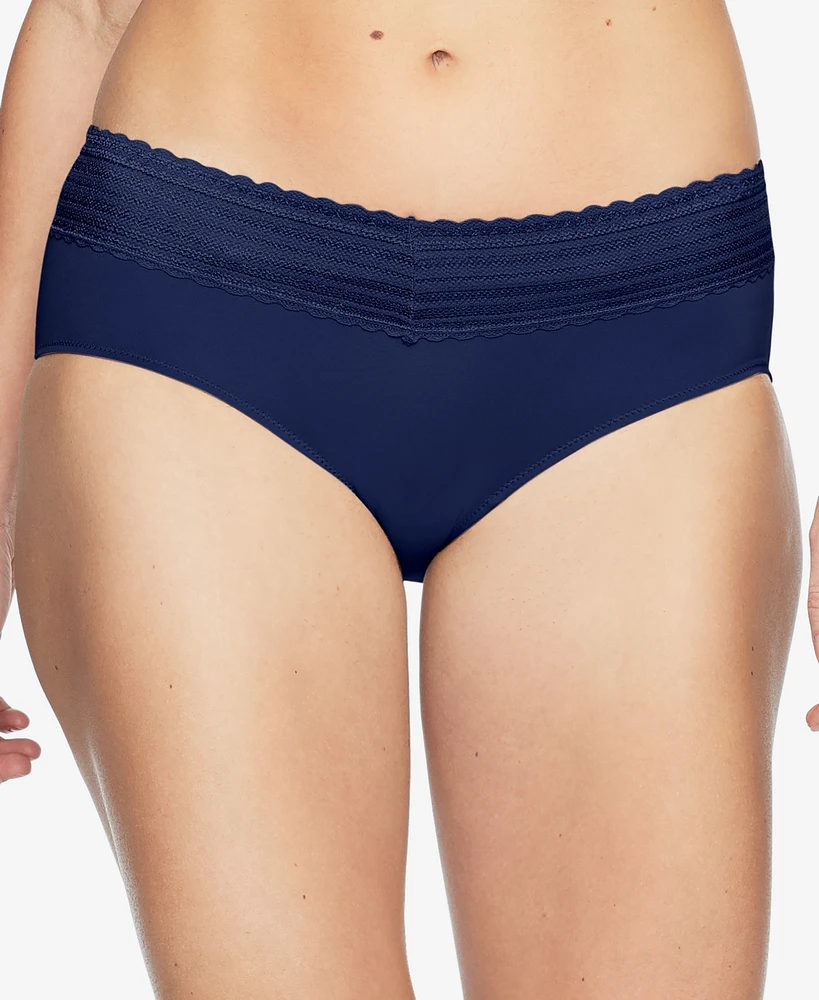 Warners No Pinching, Problems Dig-Free Comfort Waist with Lace Microfiber Hipster 5609J