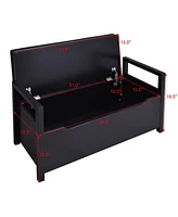 Shoe Bench Storage Rack Cushion Seat Ottoman Bedroom Hallway Entryway