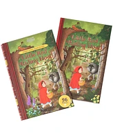 Professor Puzzle the Brothers Grimm's Little Red Riding Hood Double-Sided Jigsaw Puzzle, 96 Pieces