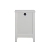 3 Drawer Nightstand With Charging Station And Usb Ports & Power Outlets, Wooden Bedside