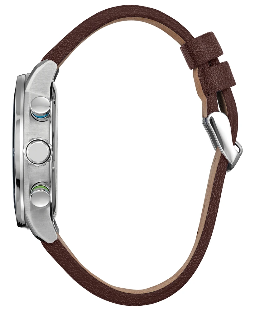 Citizen Eco-Drive Men's Chronograph Star Wars Luke Skywalker Brown Leather Strap Watch 44mm