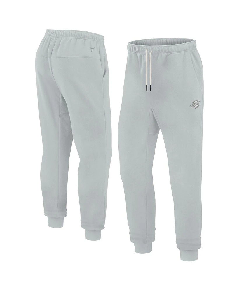 Men's and Women's Fanatics Signature Gray Miami Dolphins Super Soft Fleece Jogger