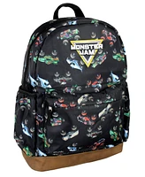 Monster Jam Backpack Dragon Zombie Grave Digger Megalodon Truck All-Over Print School Book Bag
