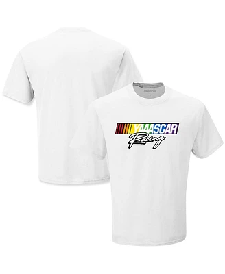 Men's Checkered Flag Sports White Nascar Racing T-shirt