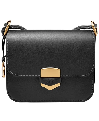 Fossil Lennox Leather Flap Crossbody Bag