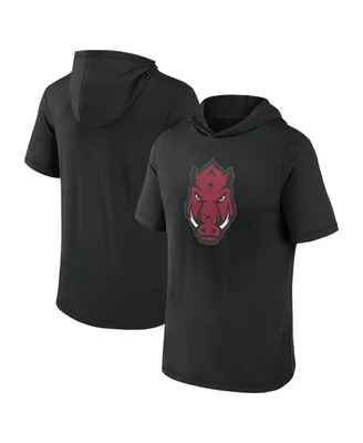 Men's Fanatics Black Arkansas Razorbacks Primary Logo Hoodie T-shirt