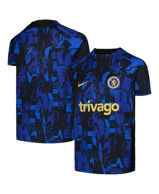 Big Boys Nike Blue Chelsea 2023/24 Academy Pro Pre-Match Top