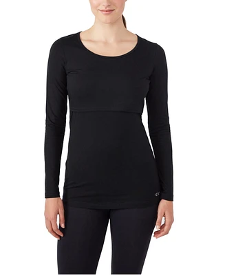 Modern Eternity Maternity Charlotte Long Sleeves Round Neck Nursing Top