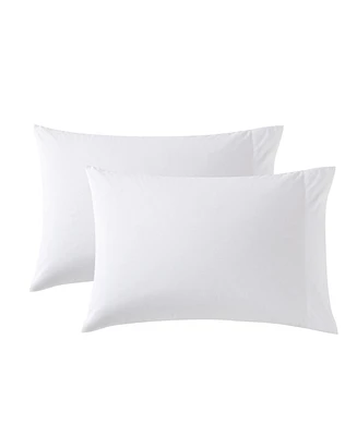 Nautica Solid Cotton Percale Pillowcase Pair, Standard