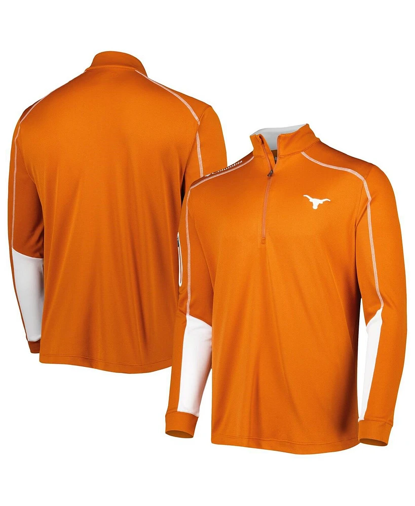 Men's Columbia Texas Orange Longhorns Shotgun 2.0 Omni-Wick Quarter-Zip Jacket