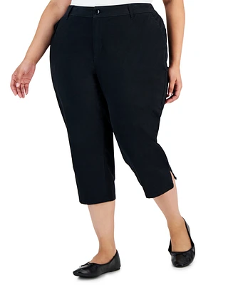 Style & Co Women's Plus Mid-Rise Comfort Waist Capri Pants, Exclusively at Macy's