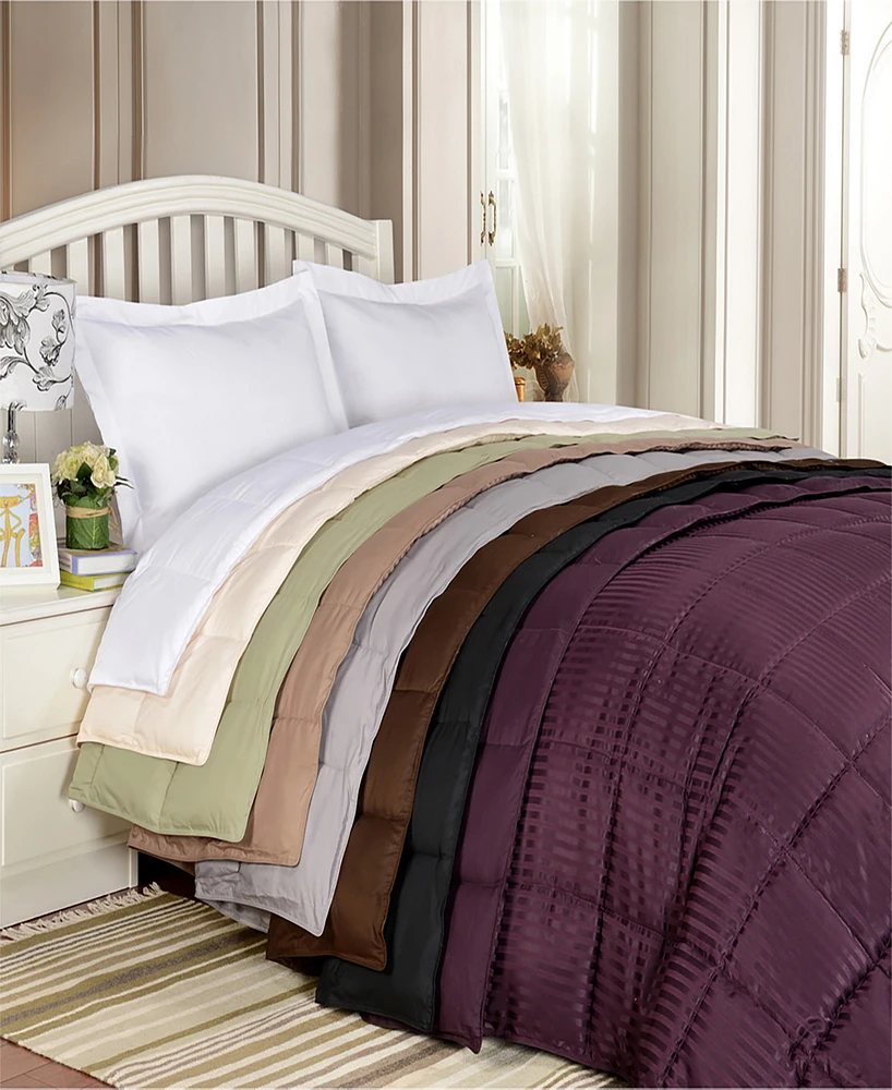 Superior Stripe Hypoallergenic Down Alternative Blanket