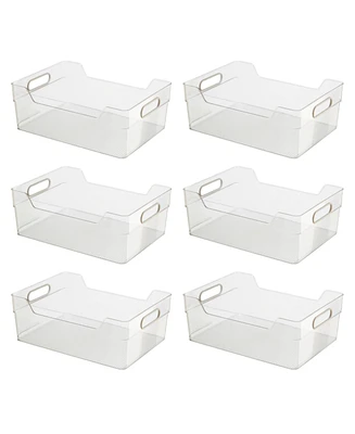 Oggi 6 Piece Cabinet, Drawer High Wall Storage Bin Set