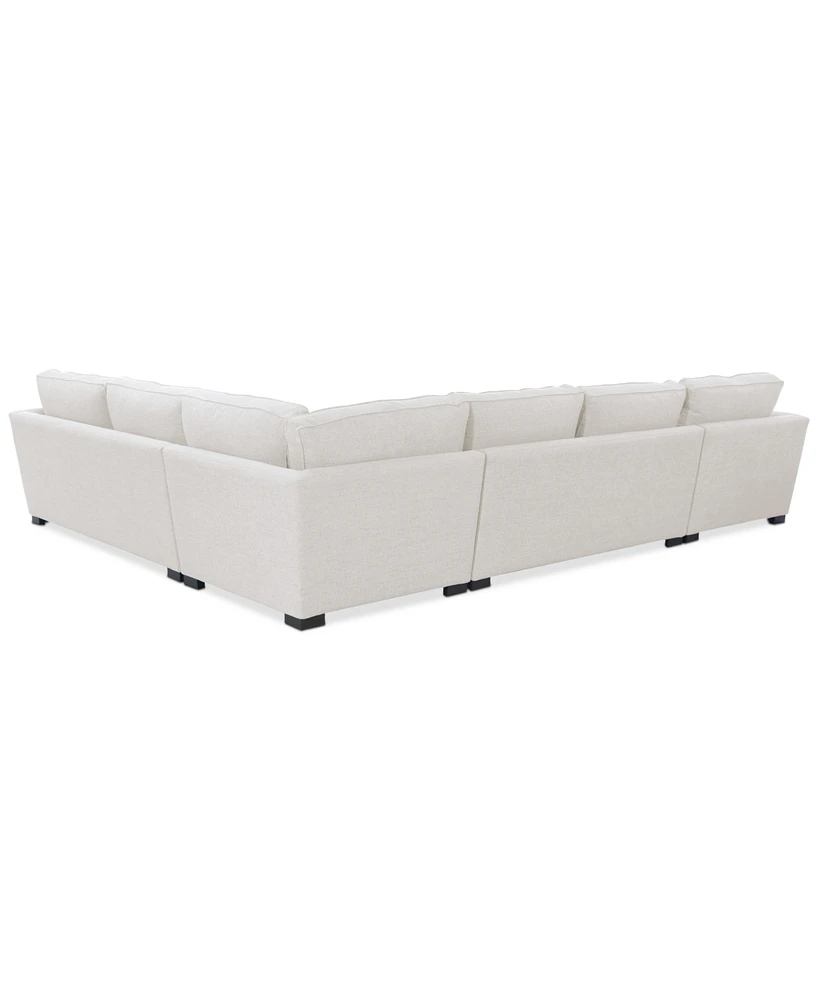 Nightford 148" 4-Pc. Fabric Chaise Sectional, Created for Macy's