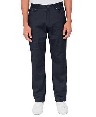 Society of Threads Men's Regular Fit Geo Print 5 Pocket Pants