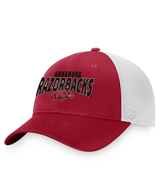 Men's Top of the World Cardinal Arkansas Razorbacks Breakout Trucker Snapback Hat