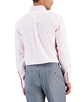 Men's Regular Fit Non-Iron Polo Button-Down Collar Solid Pinpoint Dress Shirt
