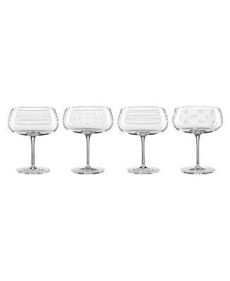 Oneida Mingle Cocktail Glasses, Set of 4