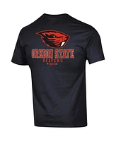 Men's Champion Black Oregon State Beavers Stack 2-Hit T-shirt