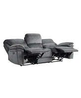 White Label Andes 89" Double Reclining Sofa