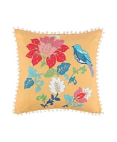 Greenland Home Fashions Thalia Embellished Decorative Pillow Set, 18" x 18" & 14" x 20"