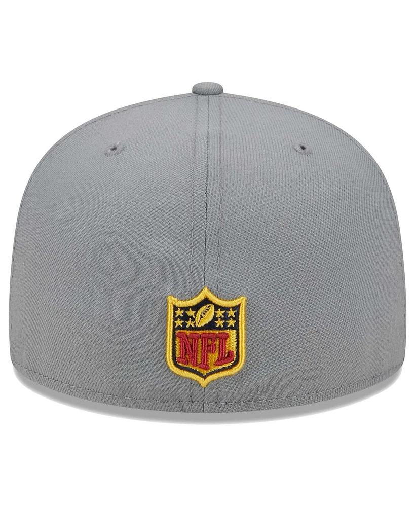 Men's New Era Gray England Patriots Color Pack 59FIFTY Fitted Hat