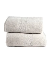 Clean Design Home x Martex Allergen-Resistant Savoy 2 Pack Bath Towel Set