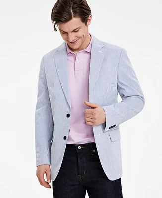 Tommy Hilfiger Men's Modern-Fit Seersucker Sport Coat