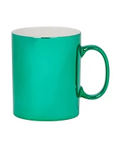 Certified International Holiday Lights Green 16 oz Mugs Set of 6, Service for 6