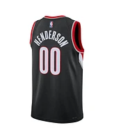 Men's and Women's Nike Scoot Henderson Black Portland Trail Blazers 2023 Nba Draft Swingman Jersey - Icon Edition