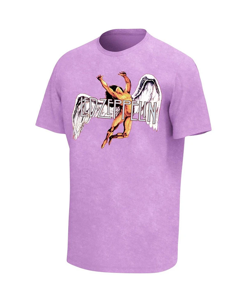 Men's Purple Led Zeppelin Icarus Washed Graphic T-shirt