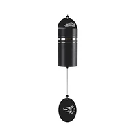 22" Long Metal Black Tube SunFace Chime