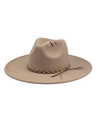 Marcus Adler Braid Trim Felt Panama Hat